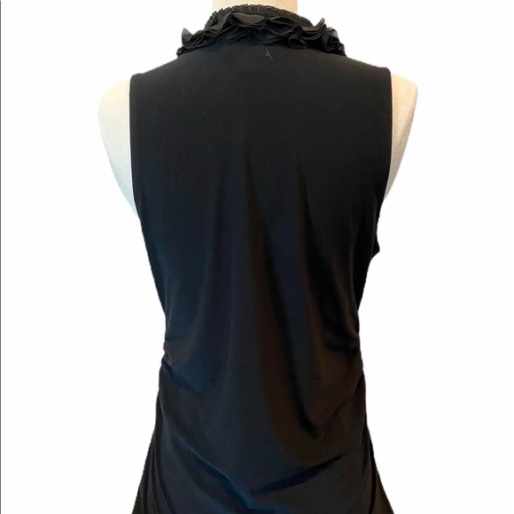WHITE HOUSE BLACK MARKET Ruffle Neck Sleeveless - Picture 2 of 9